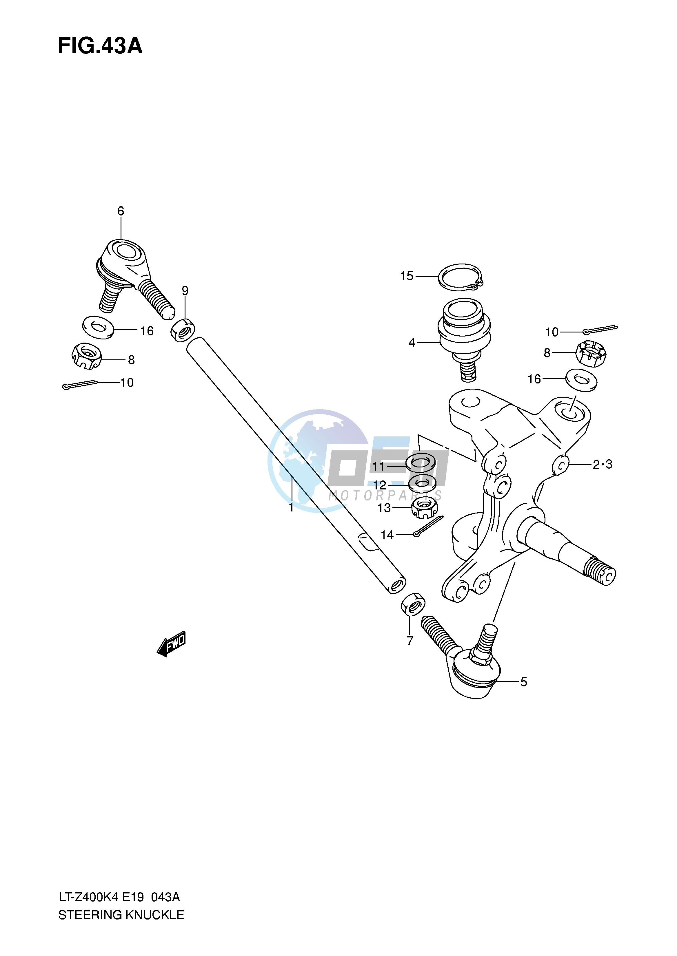 STEERING KNUCKLE (MODEL K5 K6 K7)