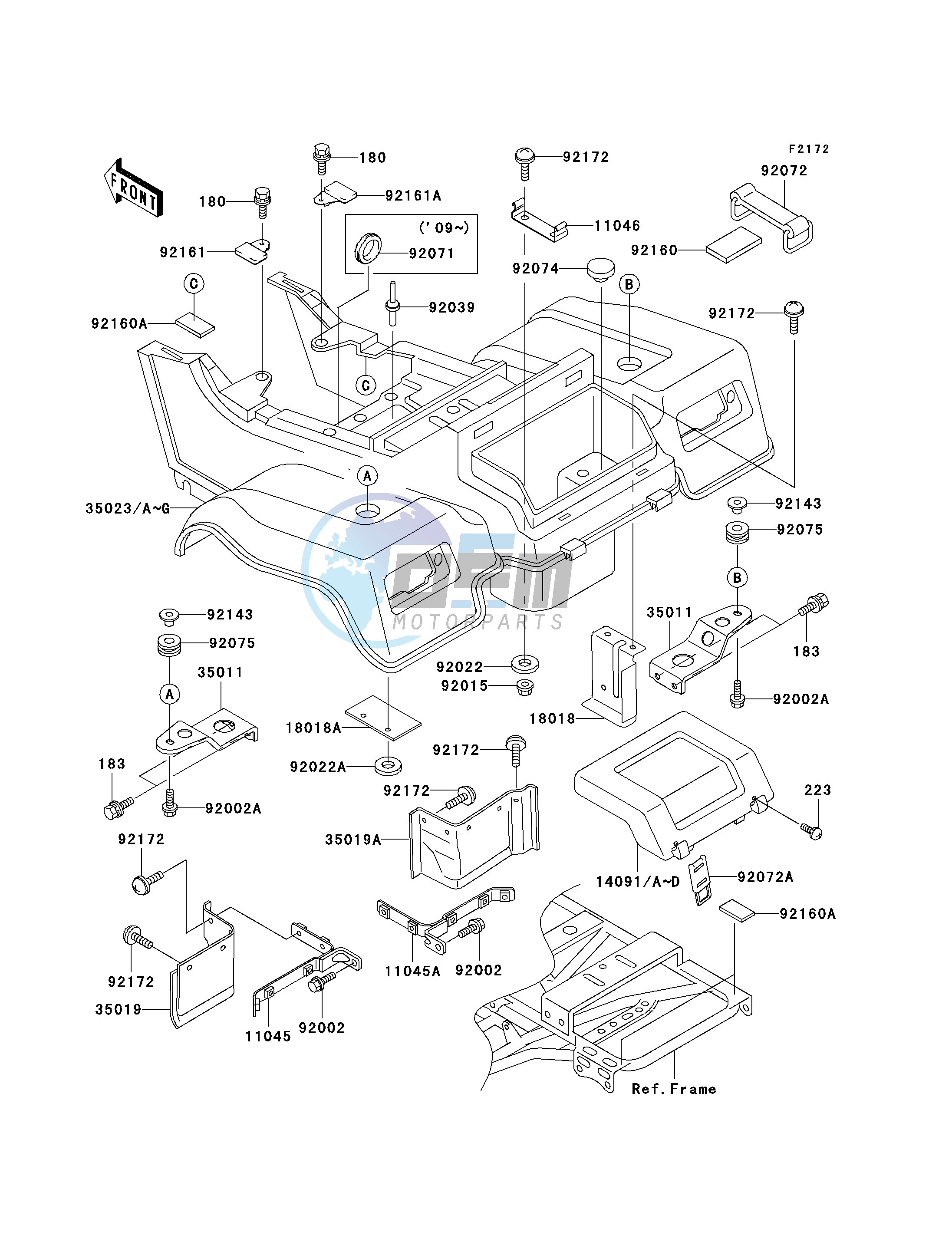 REAR FENDER-- S- -