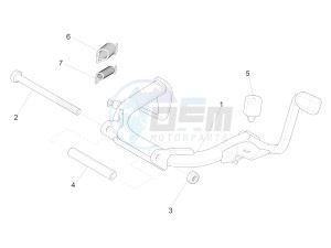 Sprint iGET 125 4T 3V ABS (EMEA) drawing Stand/s