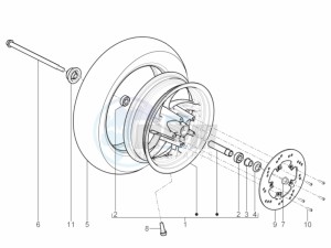 Typhoon 50 2T E2 (EMEA) drawing Front wheel