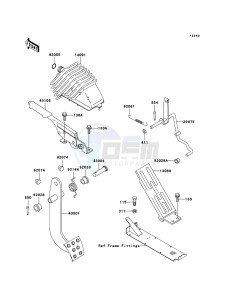 MULE 3000 KAF620G6F EU drawing Brake Pedal