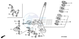 CBR125RW9 Europe Direct - (ED) drawing STEERING STEM