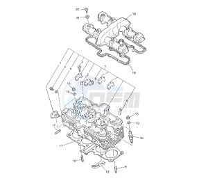 XJR 1300 drawing CYLINDER HEAD