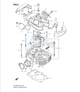 VZ1500K9 drawing REAR CYLINDER HEAD