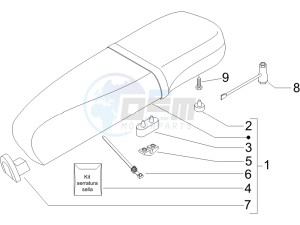 LX 50 4T NL drawing Saddle - Tool roll