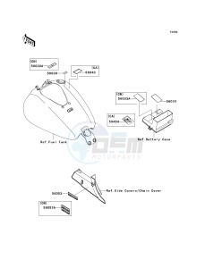 VN 1700 E [VULCAN 1700 CLASSIC] (9G-9FA) E9F drawing LABELS