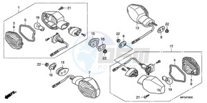 CB600FA France - (F / CMF) drawing WINKER