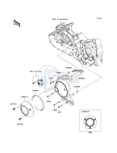 VN 1700 B [VULCAN 1700 VOYAGER ABS] (9FA) B9FA drawing CHAIN COVER