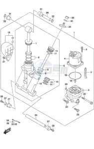 DF 115A drawing Trim Cylinder SS Model