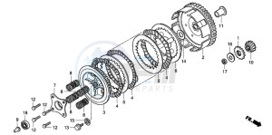 CR85R drawing CLUTCH