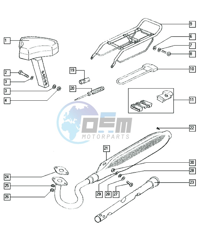 Seat-carrier-exhaust