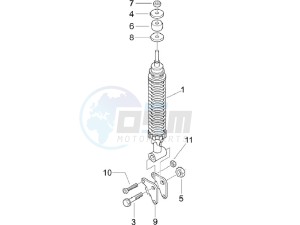 LX 125 4T ie E3 Vietnam drawing Rear suspension - Shock absorber - s