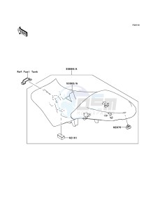 VERSYS KLE650B8F GB XX (EU ME A(FRICA) drawing Seat