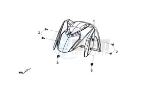 JOYMAX 125 I ABS drawing FRONT FENDER