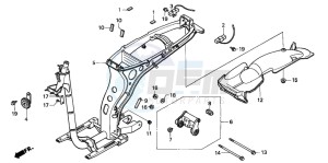 SH50D SCOOPY drawing FRAME BODY