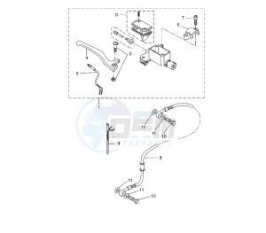 YQ AEROX 50 drawing FRONT MASTER CYLINDER 3C6T