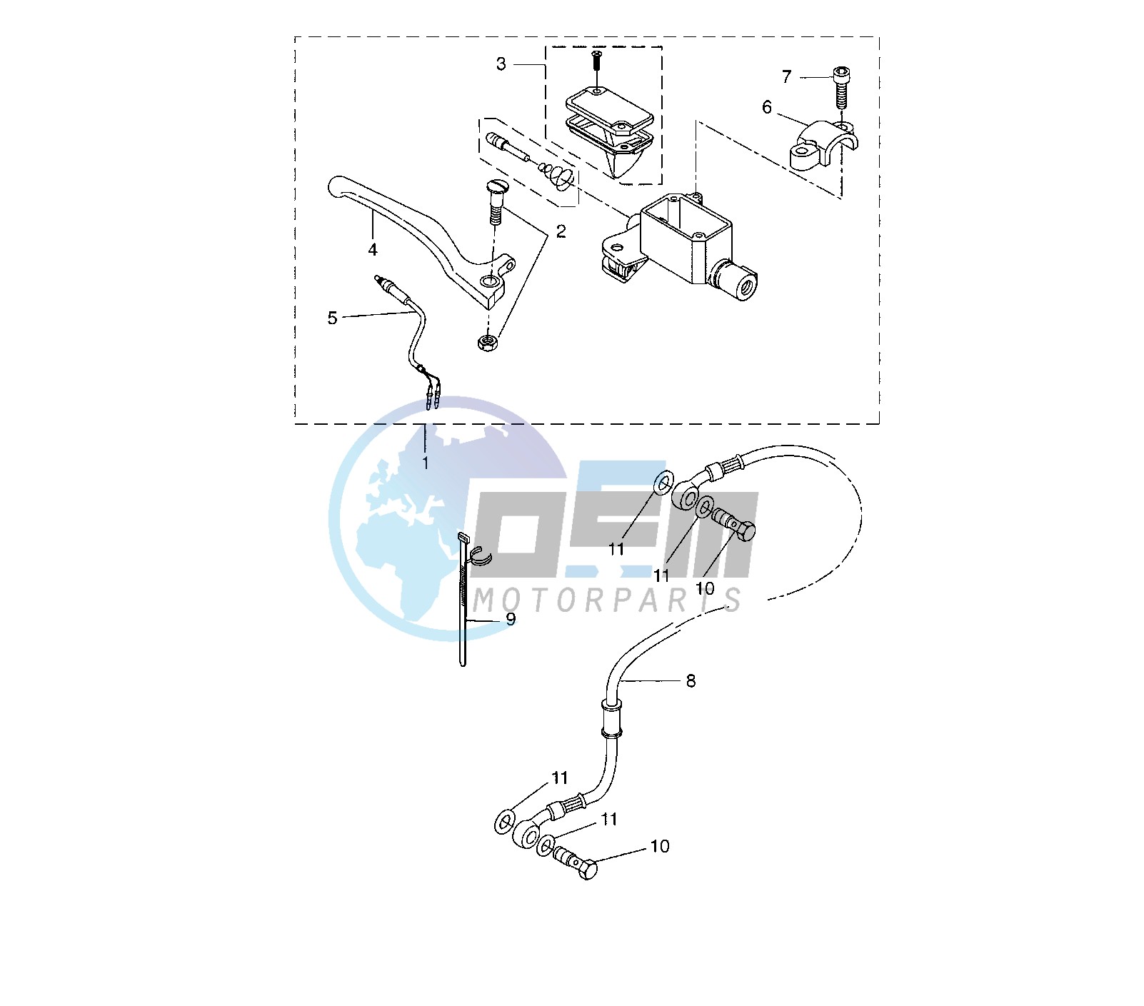 FRONT MASTER CYLINDER 3C6T