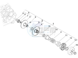 LX 50 4T USA drawing Driven pulley