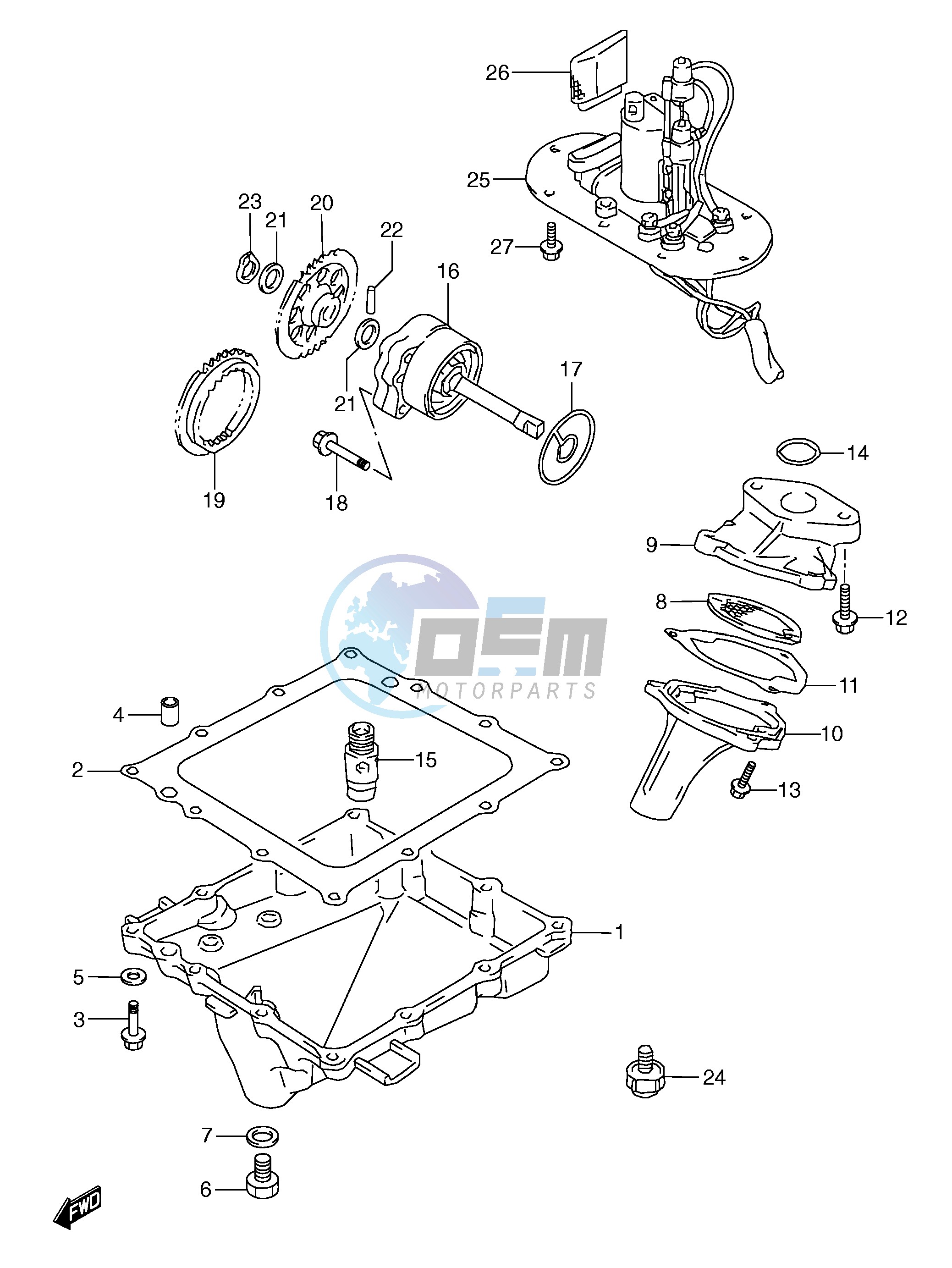 OIL PAN - OIL PUMP - FUEL PUMP