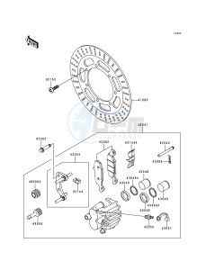 VN 1500 E [VULCAN 1500 CLASSIC] (E1) [VULCAN 1500 CLASSIC] drawing FRONT BRAKE