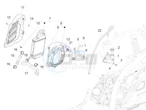 MEDLEY 150 4T IE ABS MA03M, M885M (APAC) drawing Cooling system