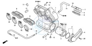 CBF600NA drawing AIR CLEANER