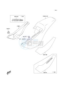 KDX 50 A (A1-A3) drawing SIDE COVERS