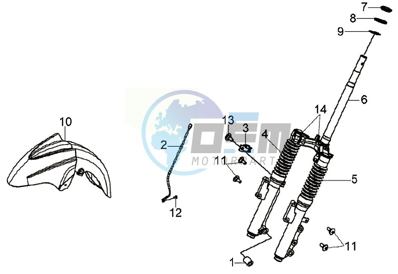 FRONT FORK/ FRONT FENDER