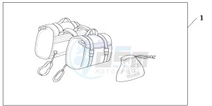 CMX250C REBEL drawing NYLON SADDLEBAG