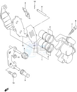 GS500 (P19) drawing FRONT CALIPER