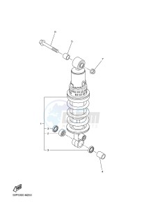 FZ8-SA 800 FZ8-S ABS (1BDA 1BDB) drawing REAR SUSPENSION