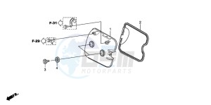 SH300AR drawing CYLINDER HEAD COVER