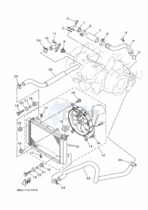 YFM450FWBD YFM45KPHK (BB5L) drawing RADIATOR & HOSE