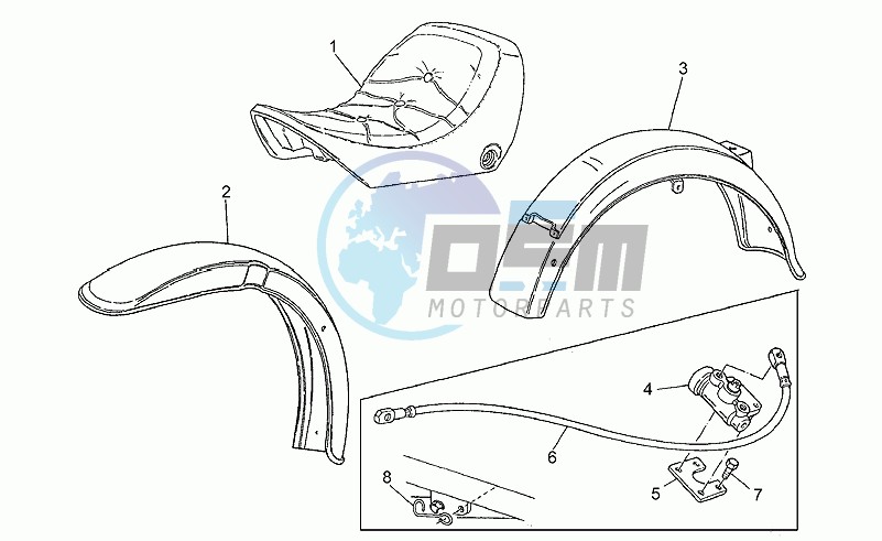 Mudguards-seat 1991-d