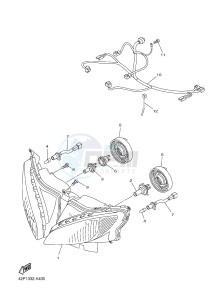 FZ8-S FZ8 FAZER 800 (42PD 42PF) drawing HEADLIGHT