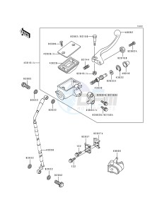 KX 125 H [KX125] (H1-H2) [KX125] drawing FRONT MASTER CYLINDER