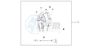 VFR1200FDC VFR1200F Dual Clutch E drawing 12V DC SOCKET KIT