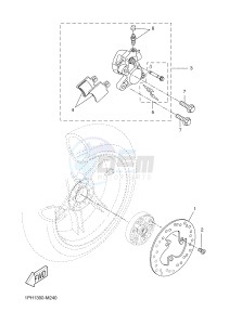 NS50N NITRO NAKED (1PL7 1PL7) drawing REAR BRAKE CALIPER