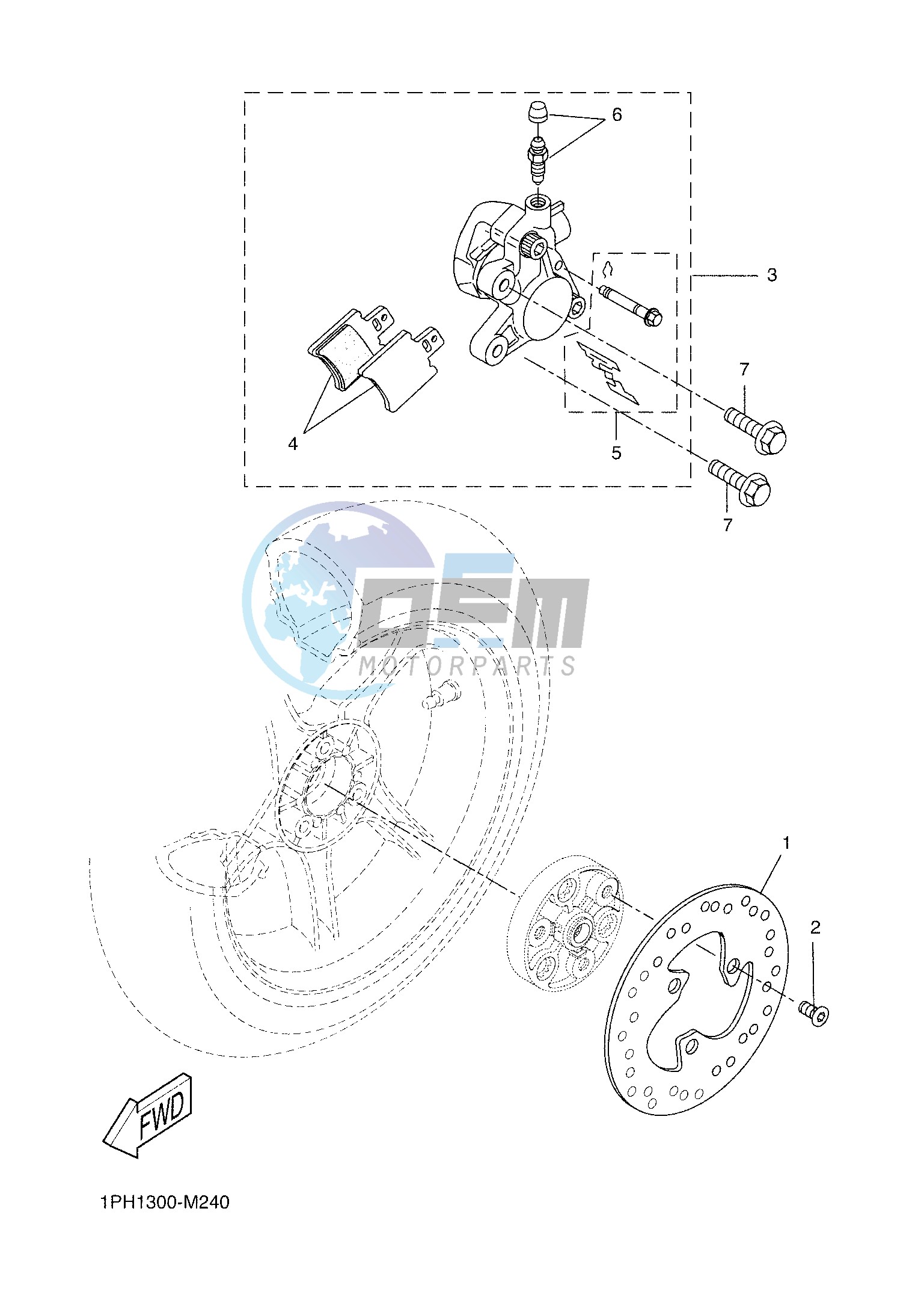 REAR BRAKE CALIPER