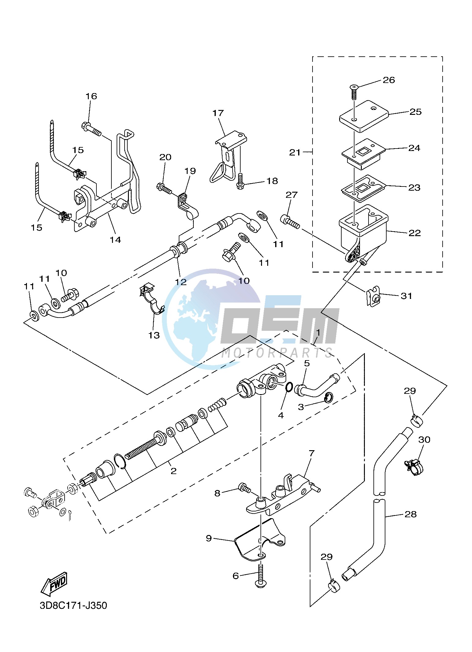 REAR MASTER CYLINDER