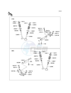 KVF 650 A [PRAIRIE 650 4X4] (A2) [PRAIRIE 650 4X4] drawing VALVE-- S- -