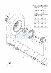 YFM700FWBD KODIAK 700 EPS (BGFW) drawing FRONT WHEEL 2