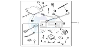 GL1800A SI - (SI) drawing SUBKIT ALARM ATT