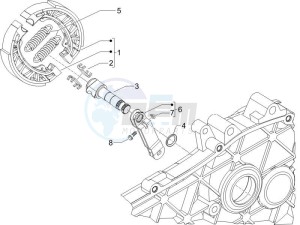 LX 50 2T drawing Rear brake - Brake jaw