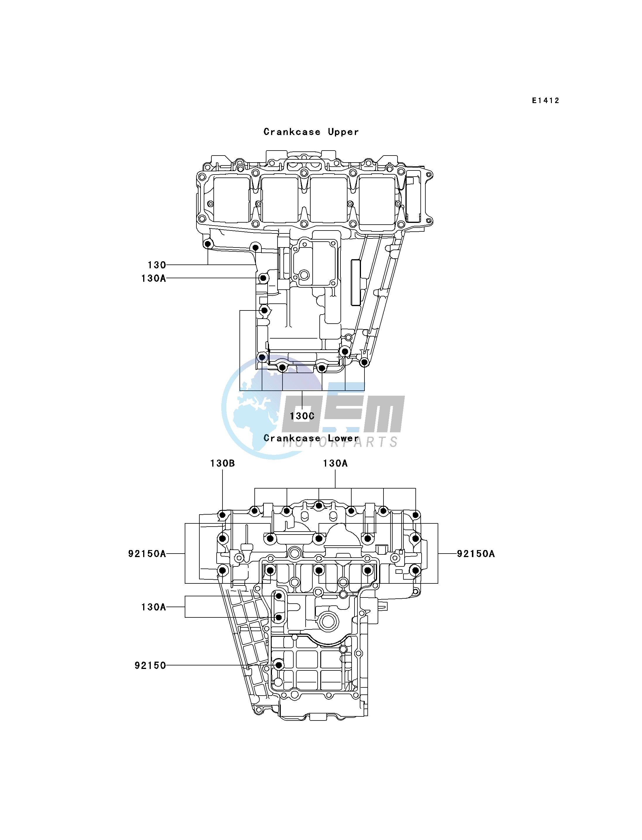 CRANKCASE BOLT PATTERN