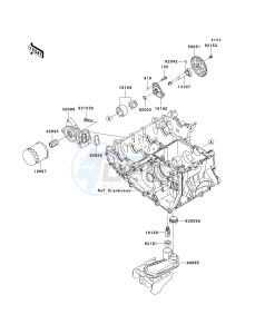 ZX 1000 E [NINJA ZX-10R] (E8F-E9FA) 0E9F drawing OIL PUMP_OIL FILTER