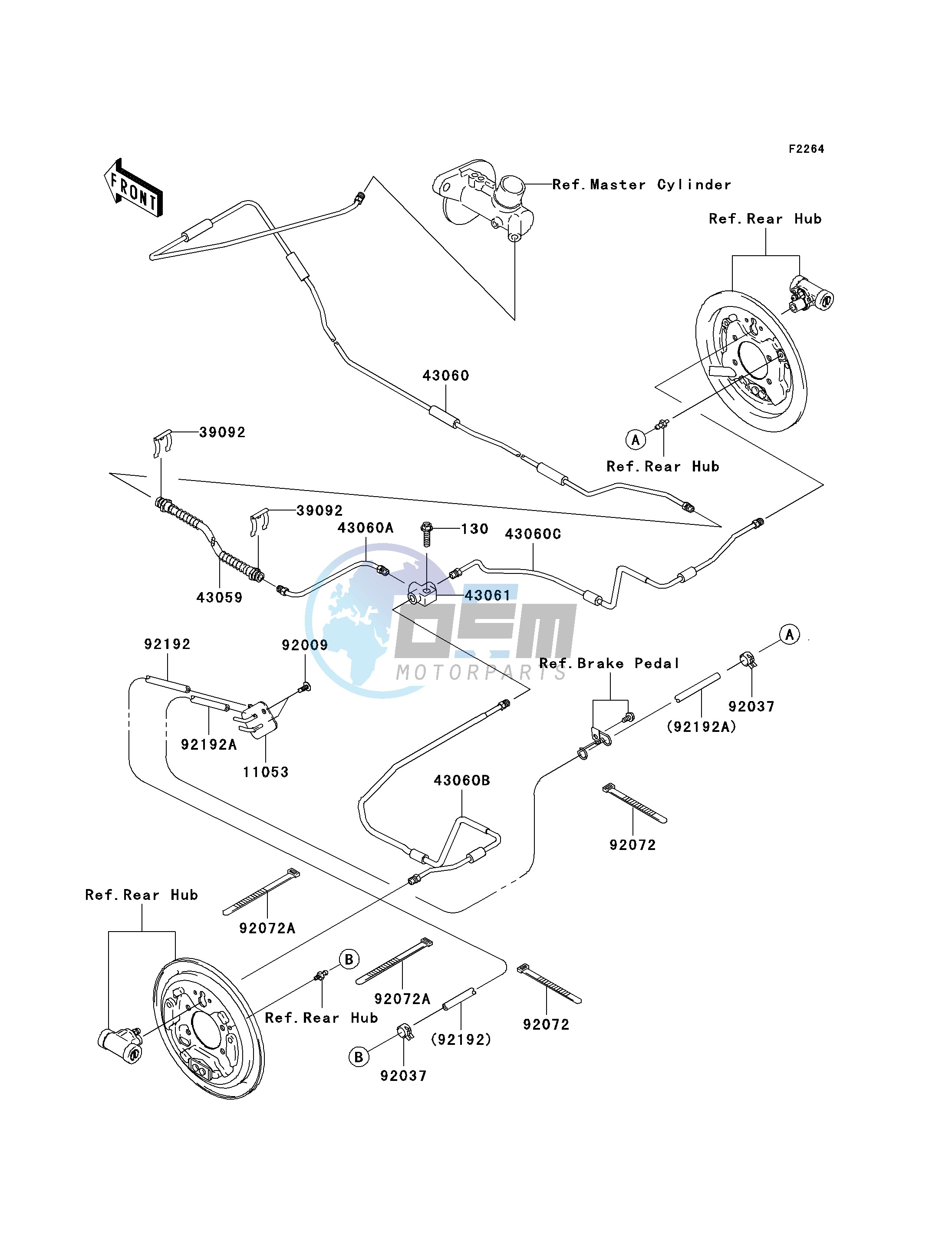 REAR BRAKE PIPING