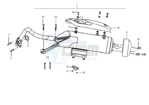 SHARK - 150 cc drawing EXHAUST