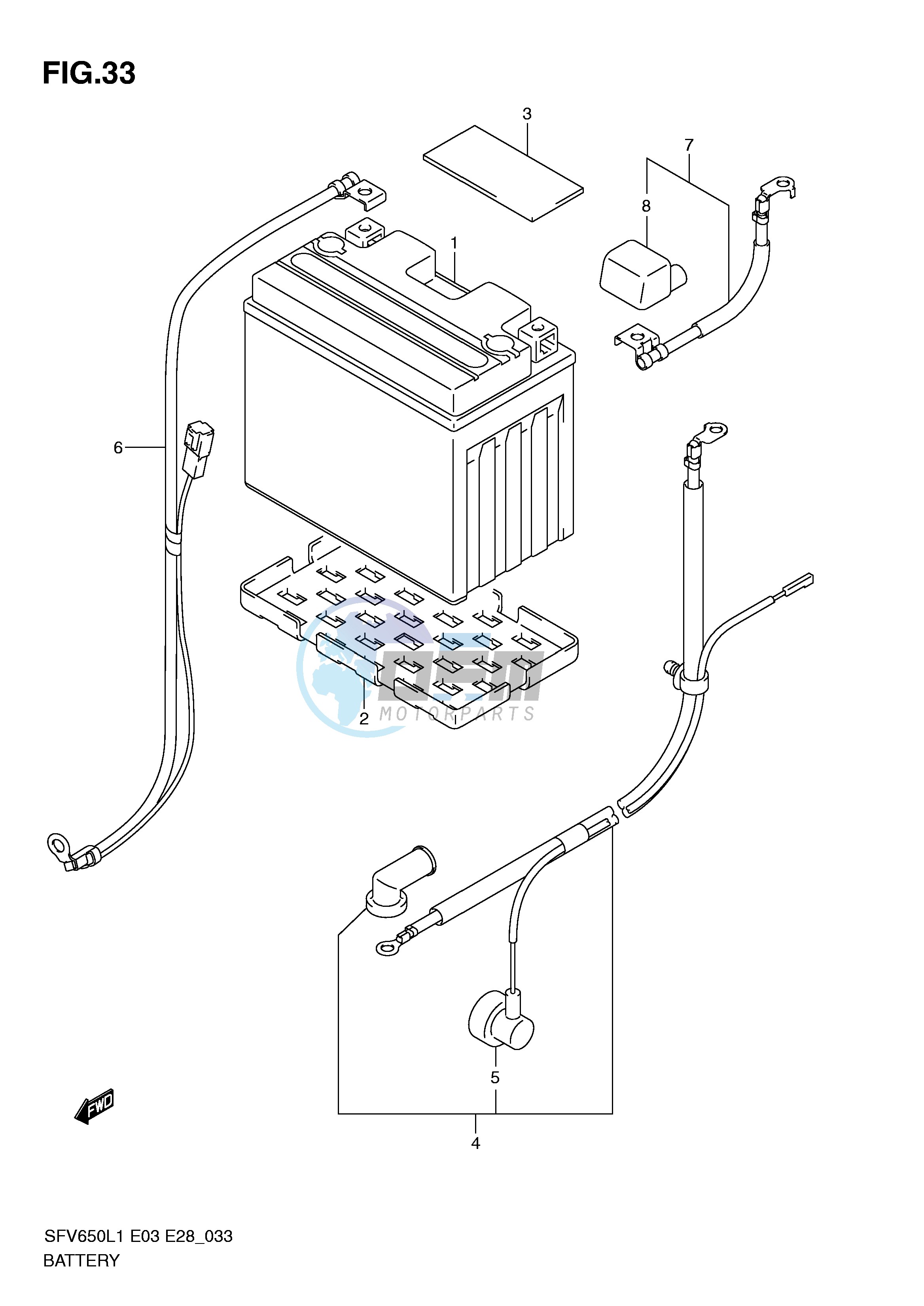 BATTERY (SFV650AL1 E33)