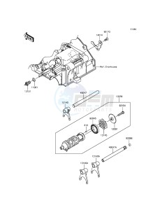 NINJA_300 EX300ADF XX (EU ME A(FRICA) drawing Gear Change Drum/Shift Fork(s)